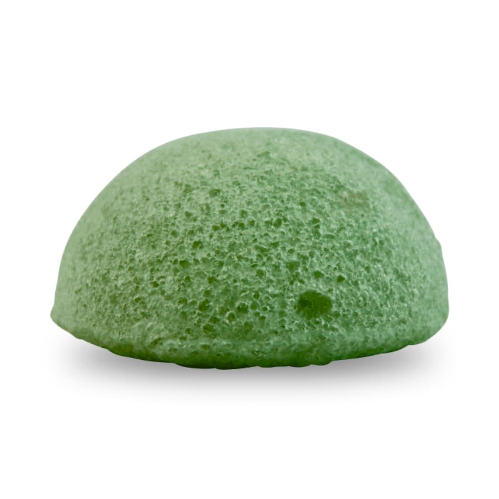 Éponge Konjac 100% Naturelle Enrichie au Thé Vert
