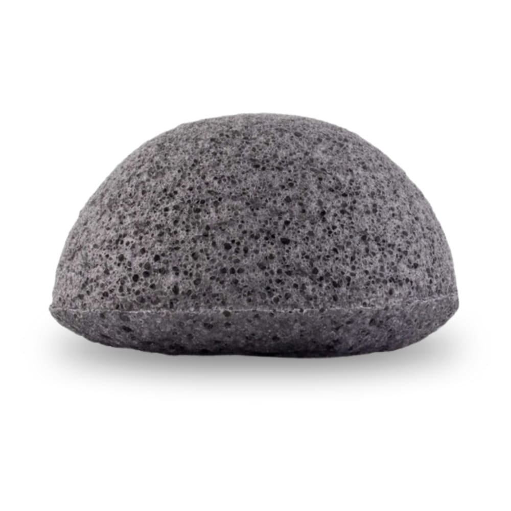 Éponge au Konjac 100% Naturelle Enrichie au Charbon de Bambou