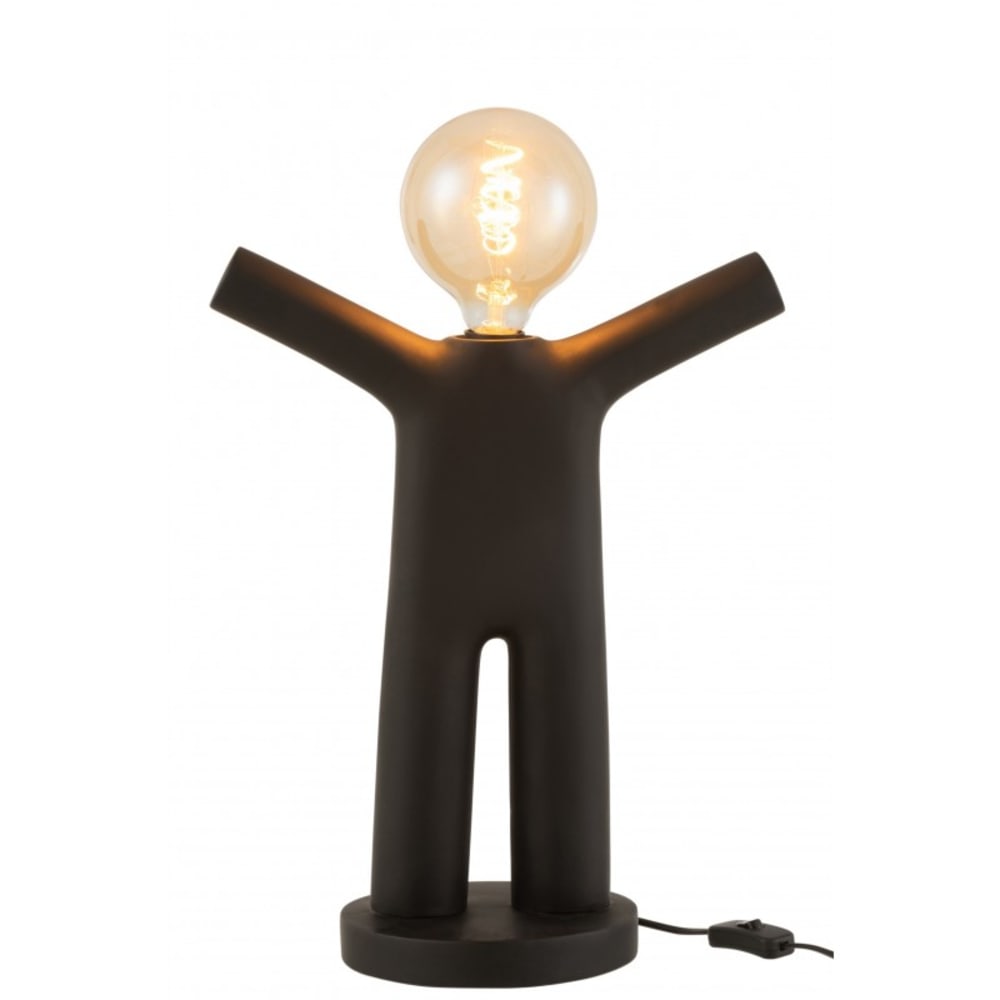 Lampe en résine noire H44,5cm — vue 4