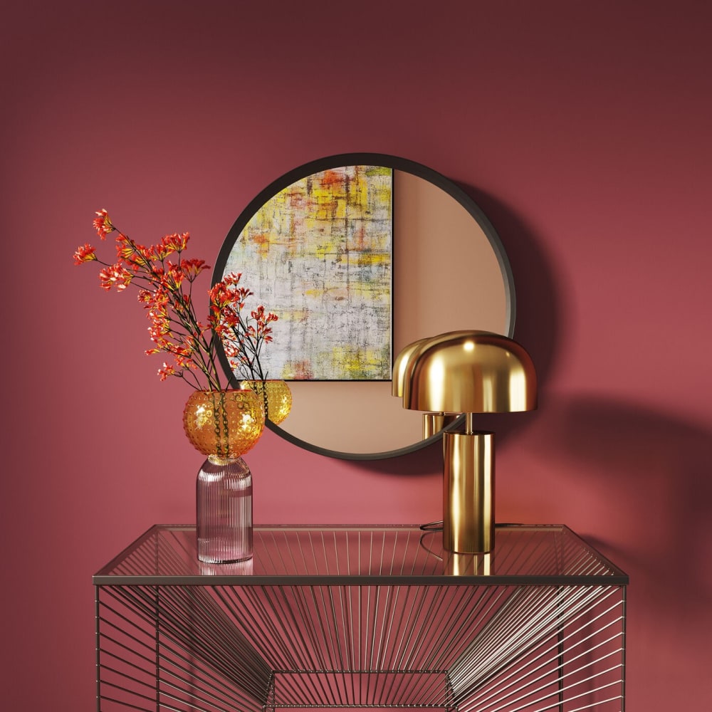 Tischleuchte aus Stahl in Gold, H38cm - Maisons Du Monde