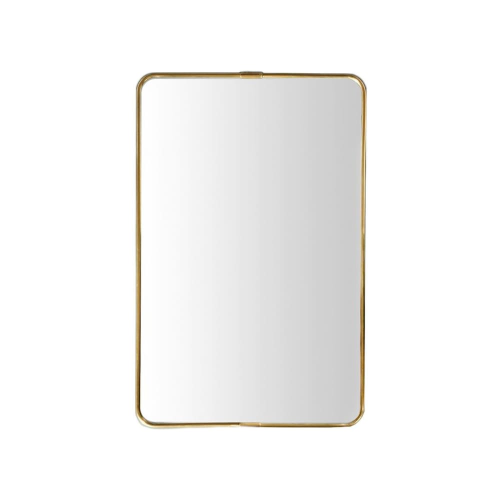 Miroir laiton doré rectangulaire - 55x85 cm