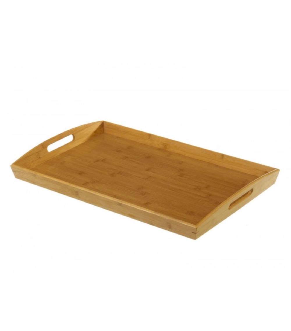 Plateau en bambou rectangulaire