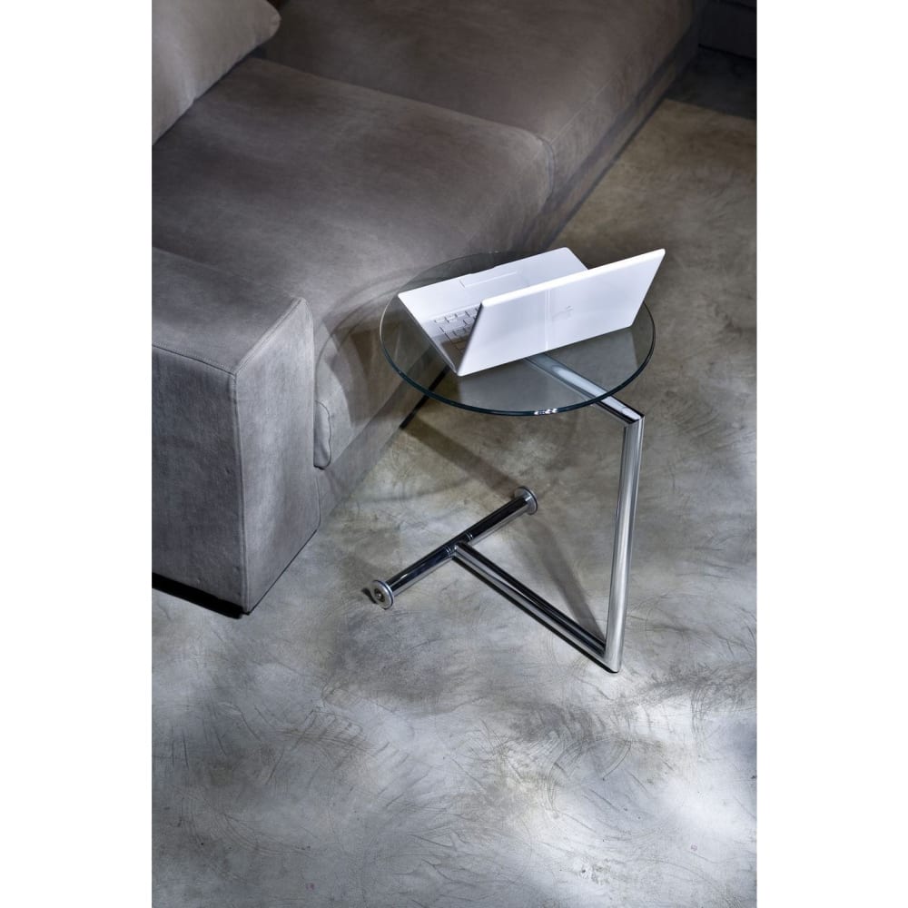 Mesa auxiliar cristal claro ø46cm - Maisons du Monde
