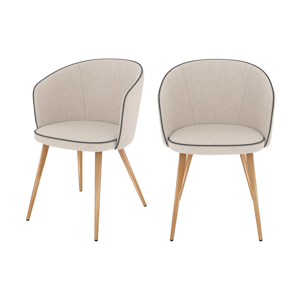 Lot de 2 chaises en tissu