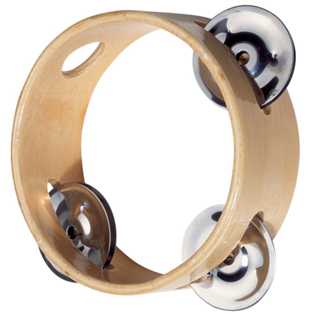 Goki Tambourin Beige Bois - 10x5x10cm