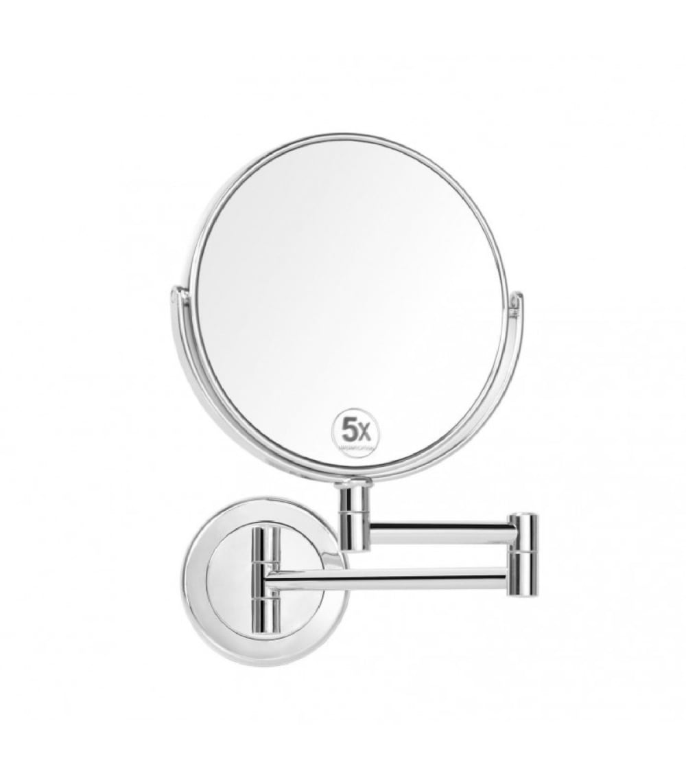 Miroir grossissant double face rond (x5) sur bras extensible