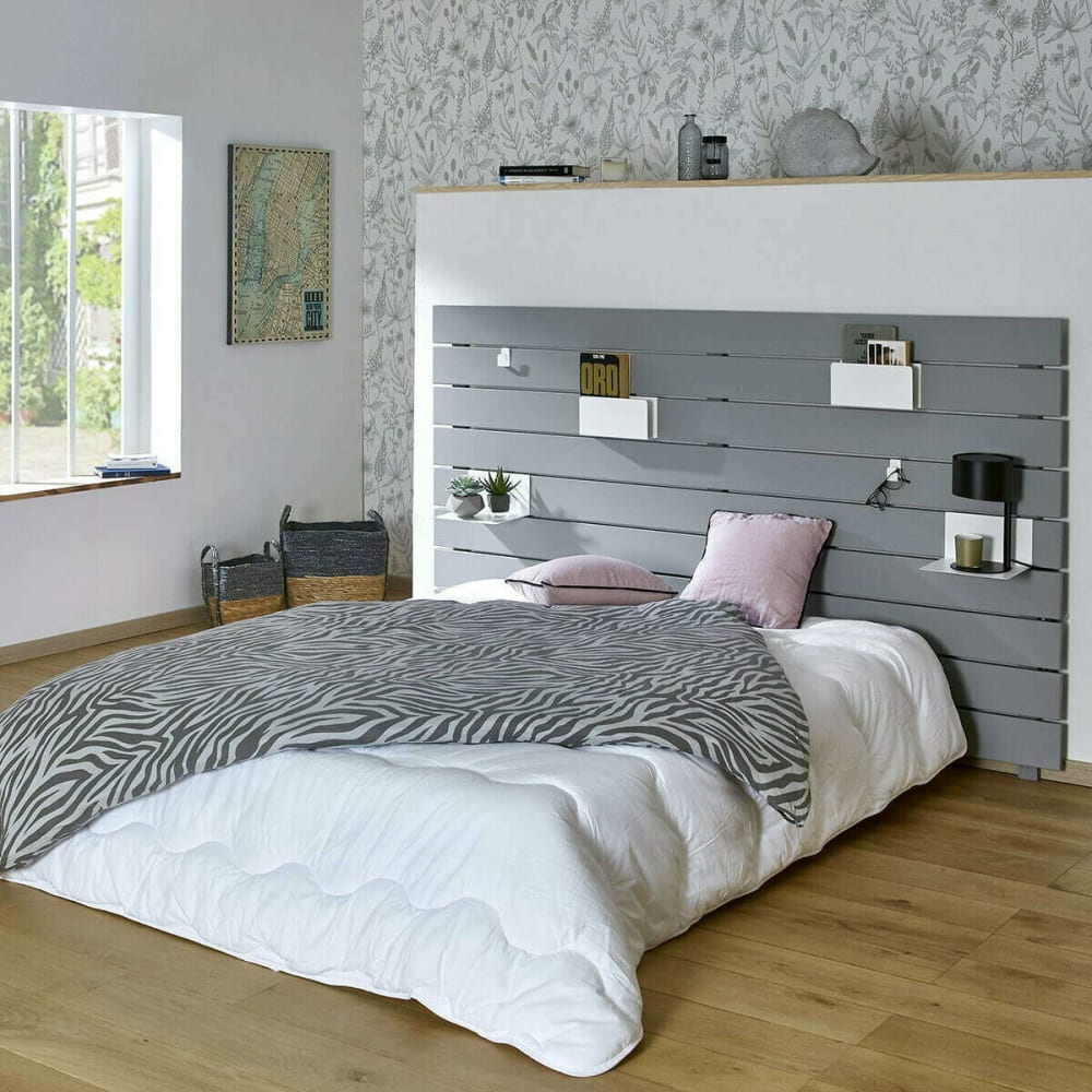 Cabecero madera maciza gris - Maisons du Monde