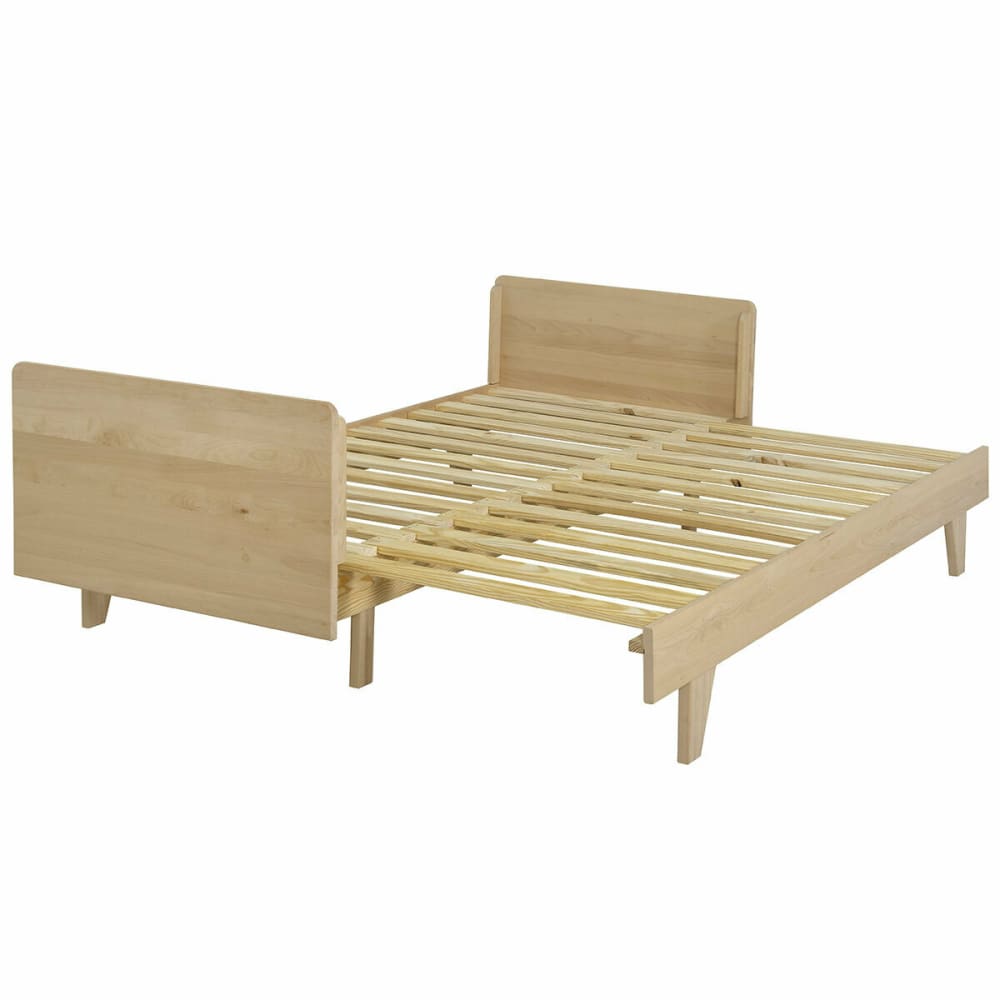 Lit extensible gigogne bois massif 80x200 cm