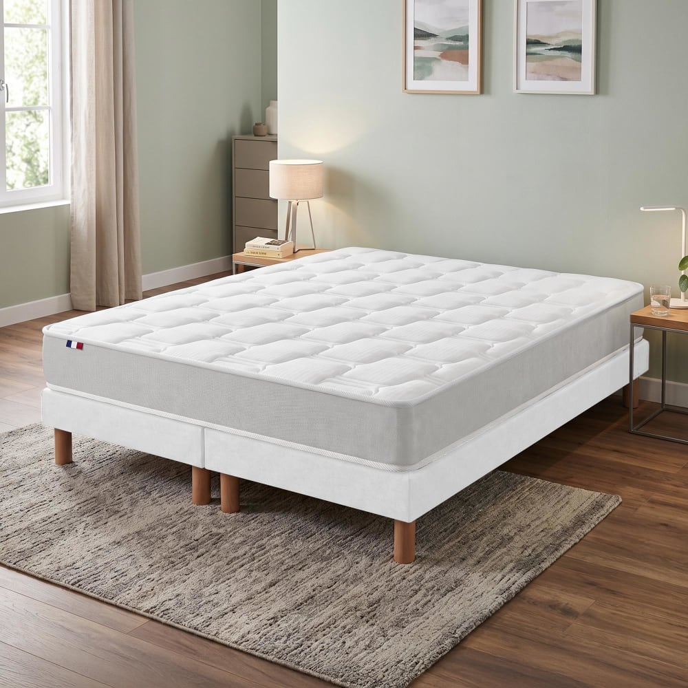 Ensemble matelas mémoire de forme + oreiller + couette 2x80x200 Ensemble matelas mémoire de forme + oreiller + couette 2x80x200