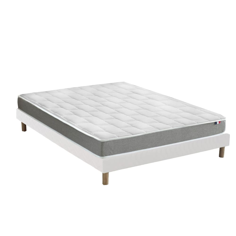 Pack matelas sommier oreiller couette 140x190