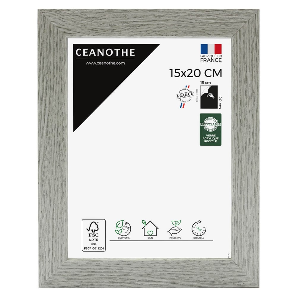 Cadre photo 15x20 cm bois reconstitué fsc