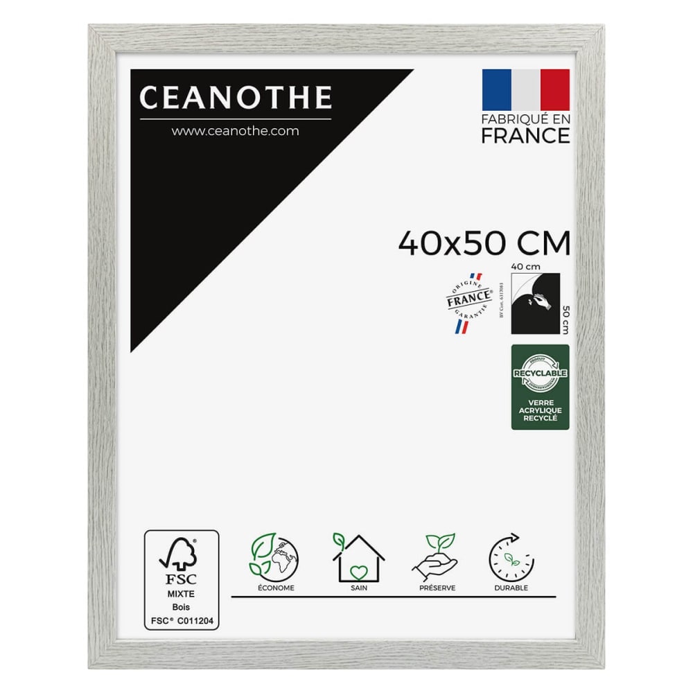 Cadre photo 40x50 cm bois reconstitué fsc