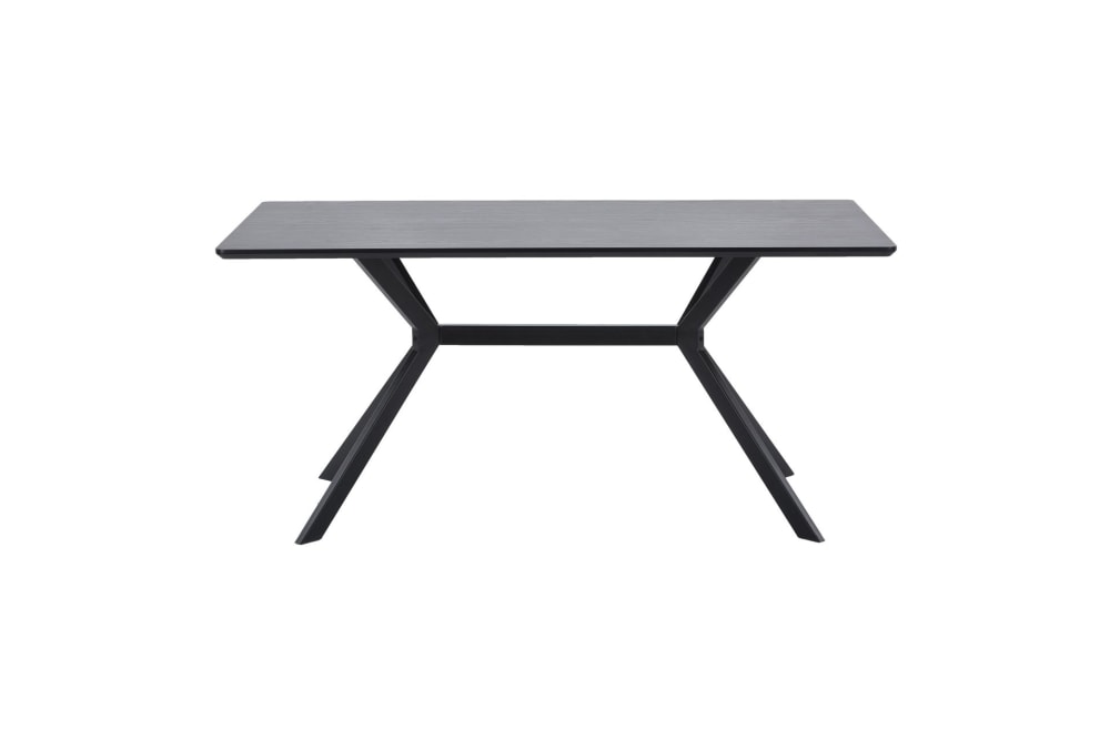 Mesa de comedor rectangular de acero negro - Maisons du Monde