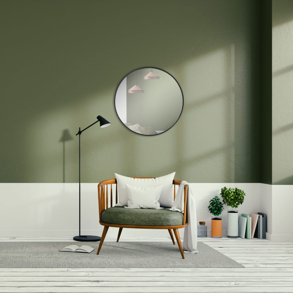 Miroir rond ø50cm - Noir - Maisons du Monde