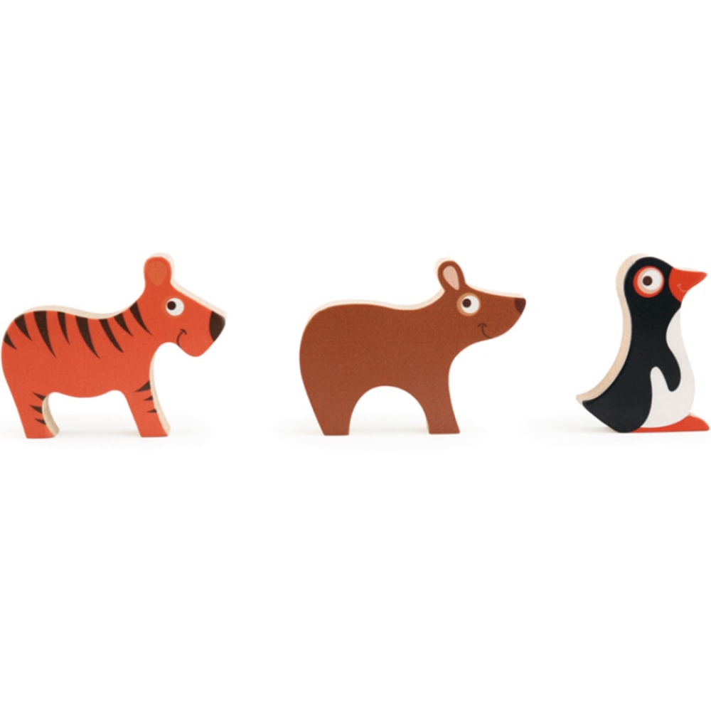 Cubes à empiler Animaux du monde (5 cubes) - Maisons du Monde