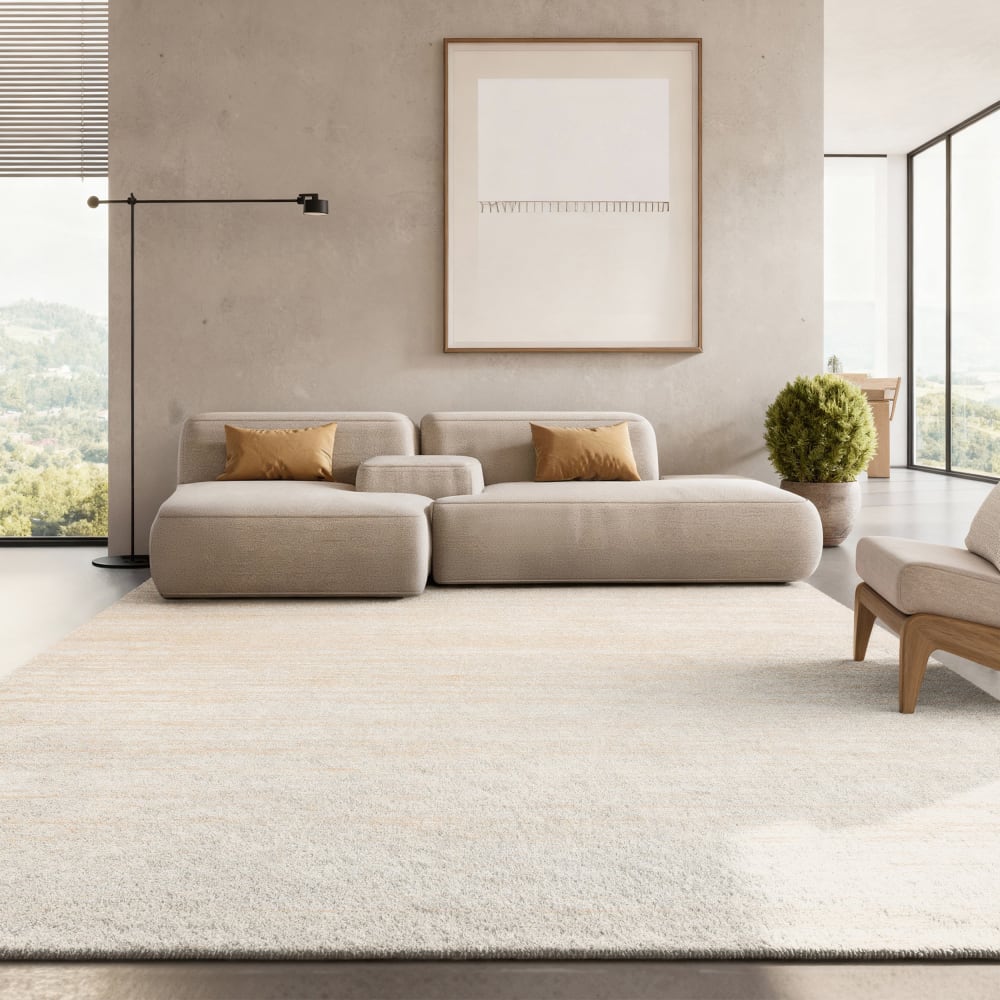 Tapis ombre moderne en polypropylène beige, 183 x 274 cm — vue 3