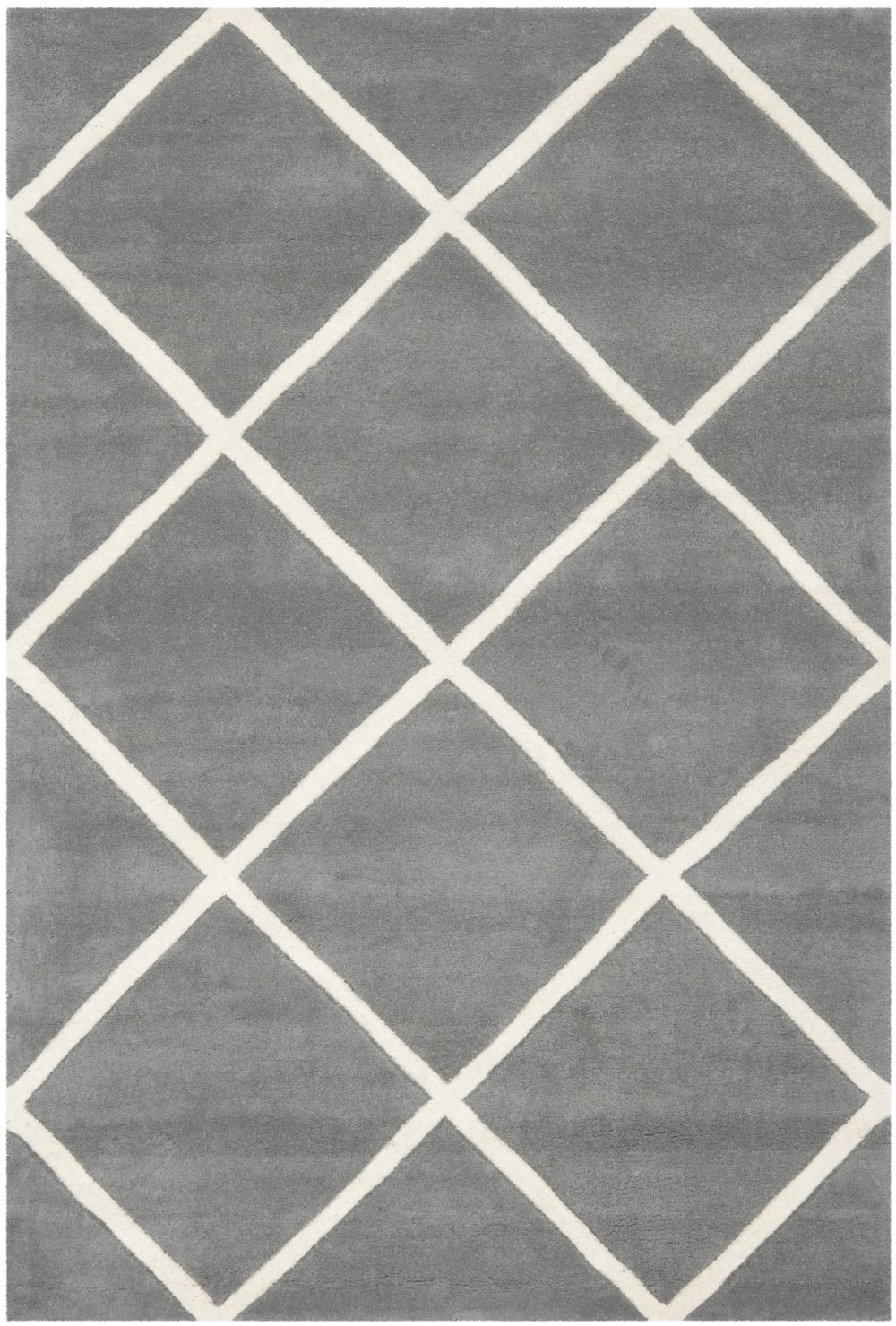 Tapis laine gris 122