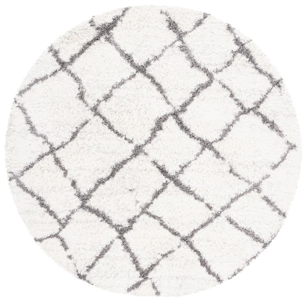 Alfombra de polipropileno beige/gris, 155 cm
