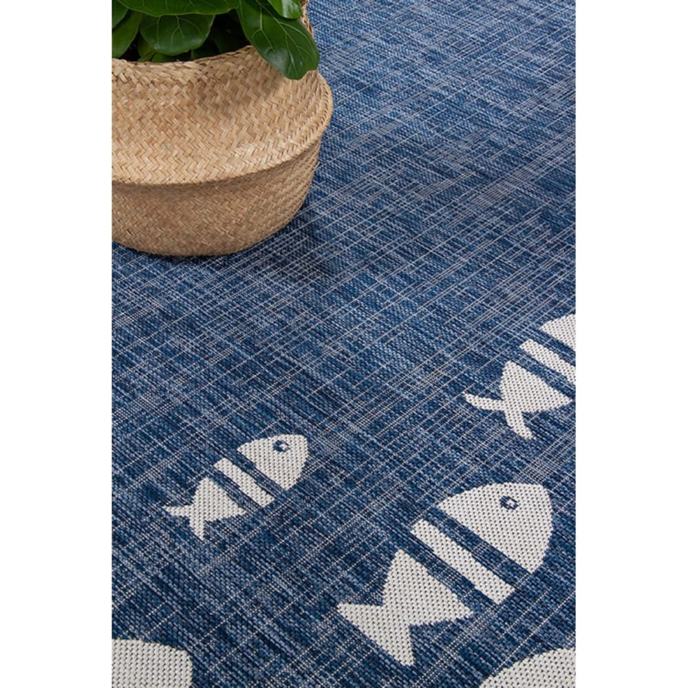 Tapis moderne bleu 120x170 cm - Maisons du Monde