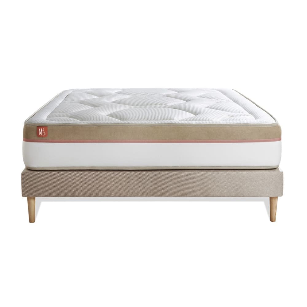 Ensemble 140x190 mémoire de forme - sommier kit - Maisons du Monde
