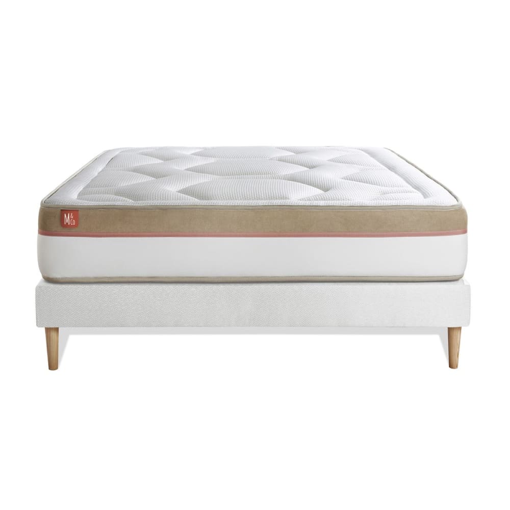Ensemble 140x190 mémoire de forme - sommier kit - Maisons du Monde