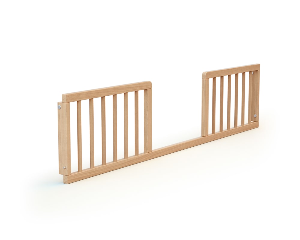 Barrière de lit bébé en bois Hêtre Verni 140 cm