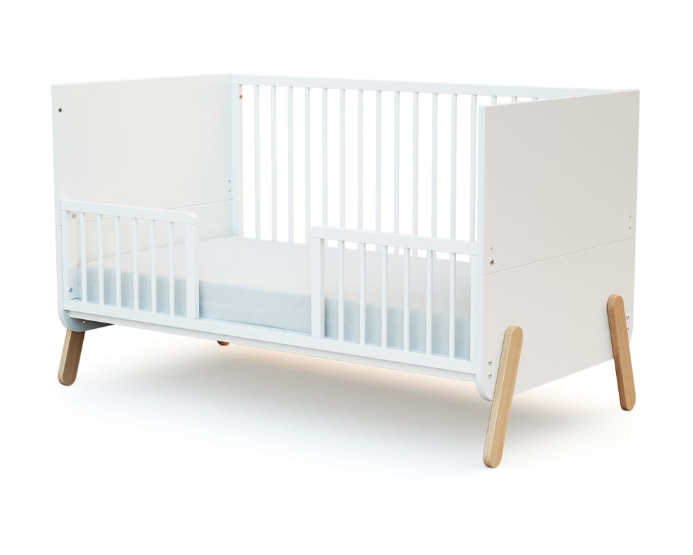 Barrière de lit bébé en bois blanc 140 cm - Maisons du Monde