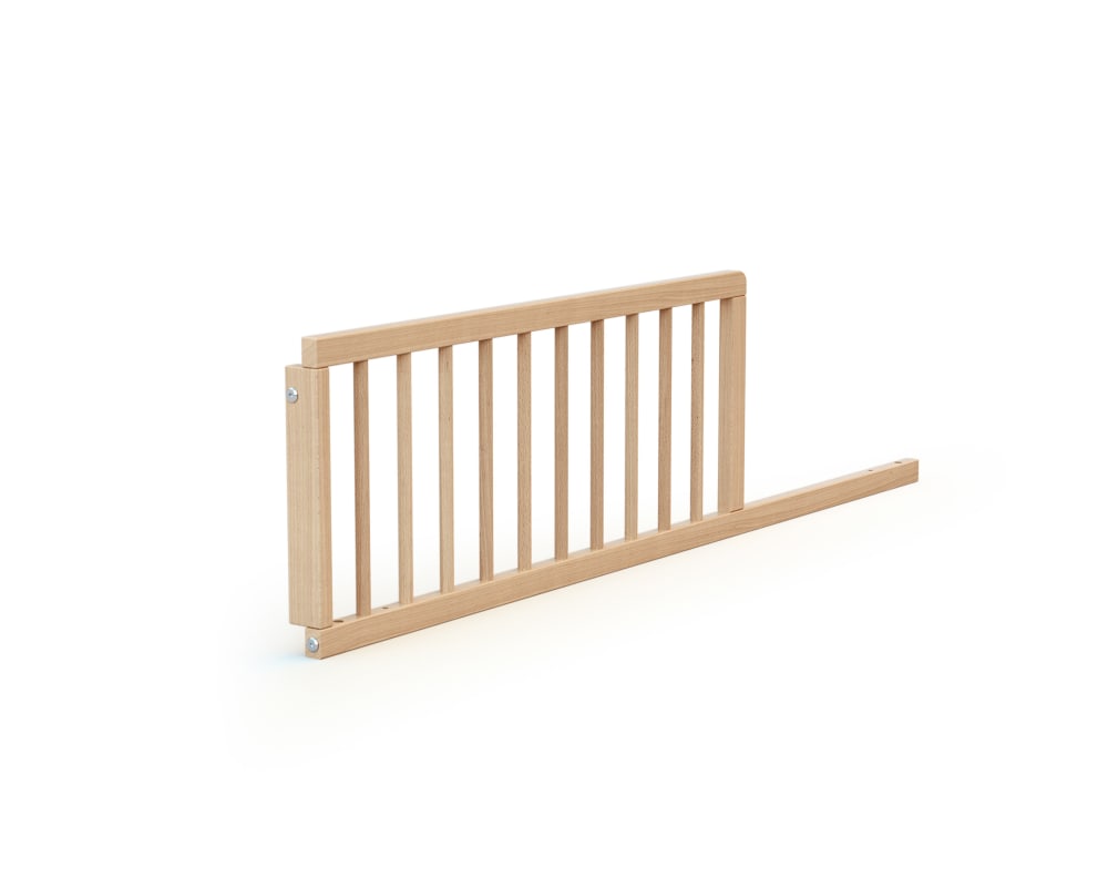 AT4 Babybettgitter Holz Buche Lackiert 117 cm BEIGE HOLZ Baby