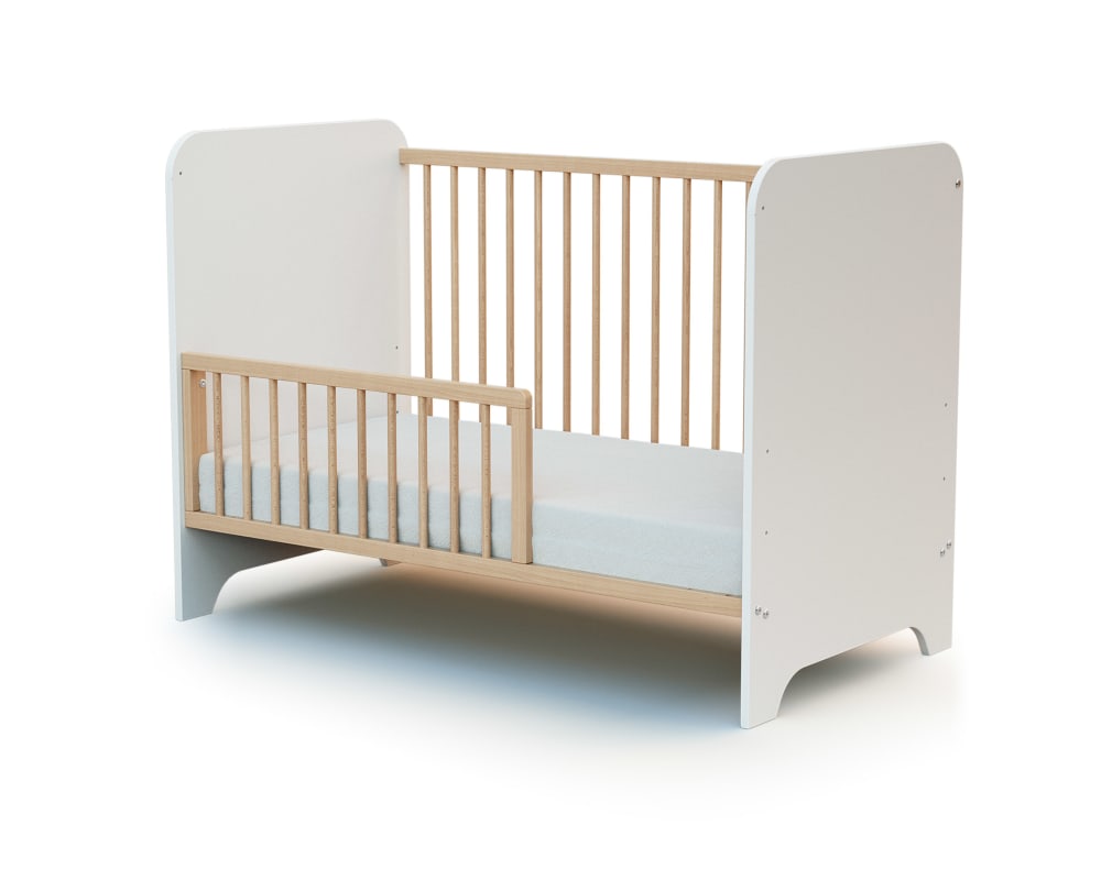 Barrière de lit bébé en bois hêtre verni 120 cm - Maisons du Monde