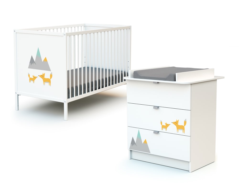 Chambre bébé lit et