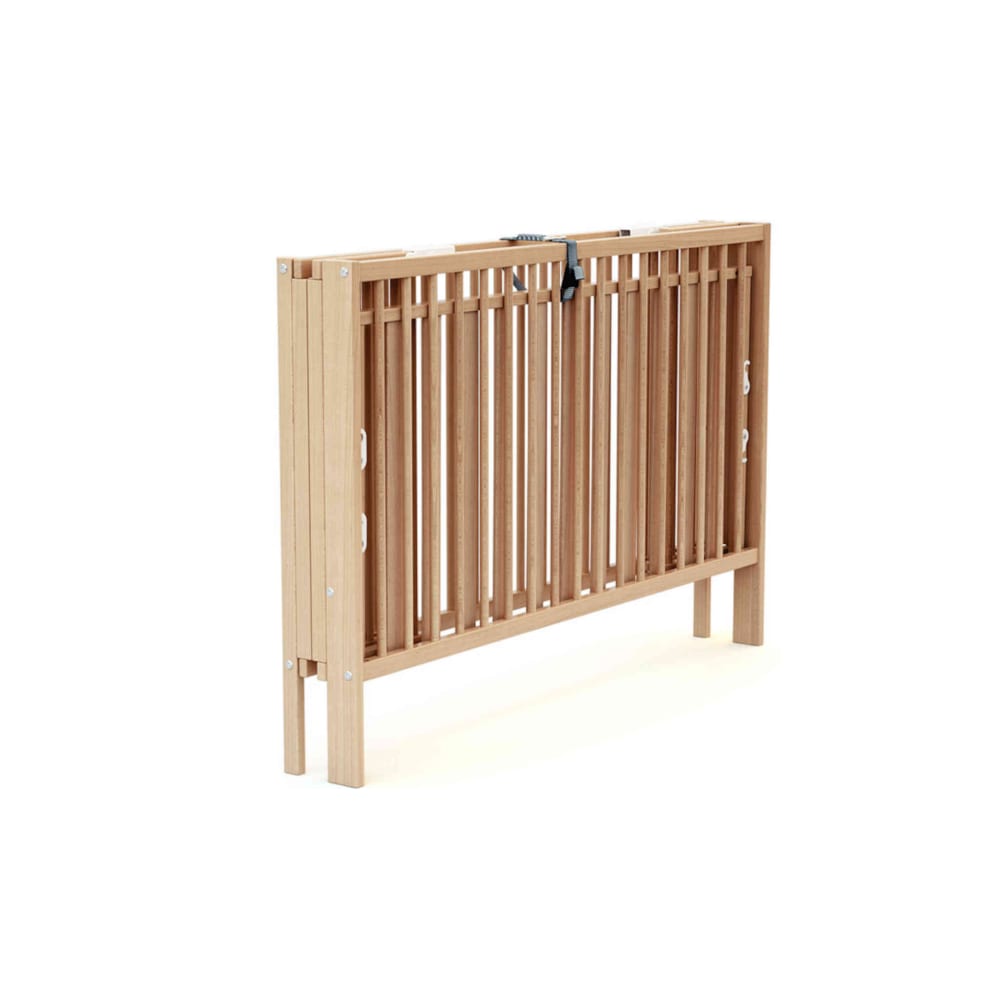 Lettino bambini pieghevole legno - faggio verni - 60 x 120 - AT4