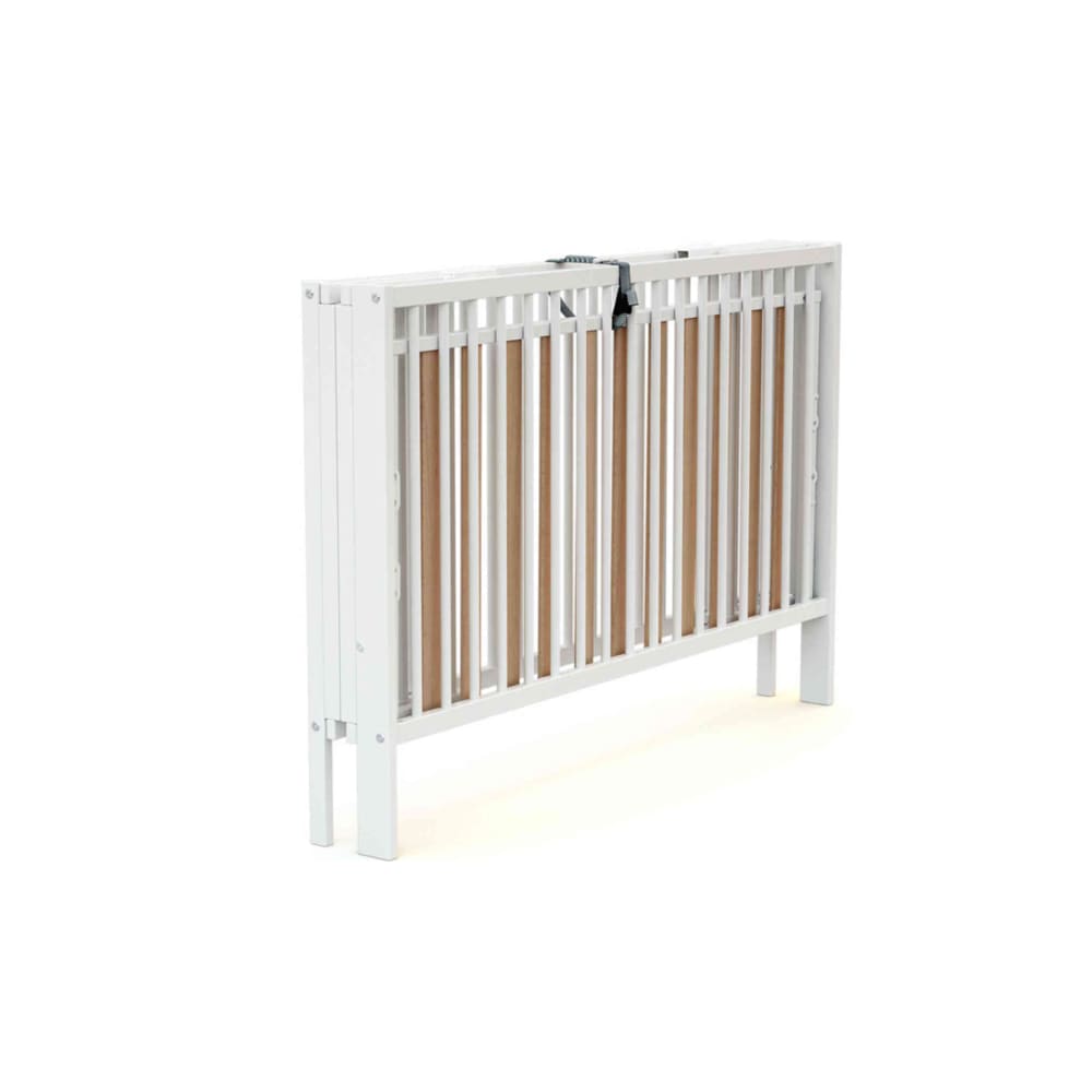 Lit pliable en bois de hêtre Essentiel Plus blanc (60 x 120 cm)