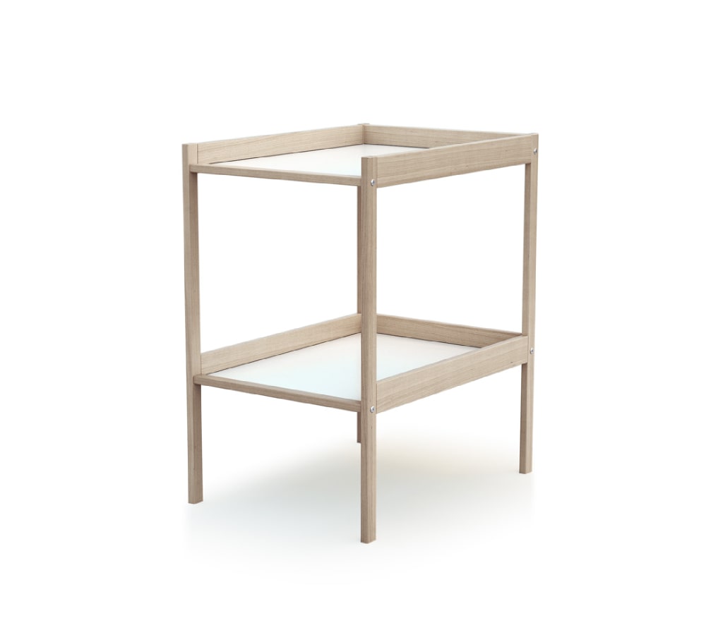 Table à langer 1 étagère en bois Hêtre Brut