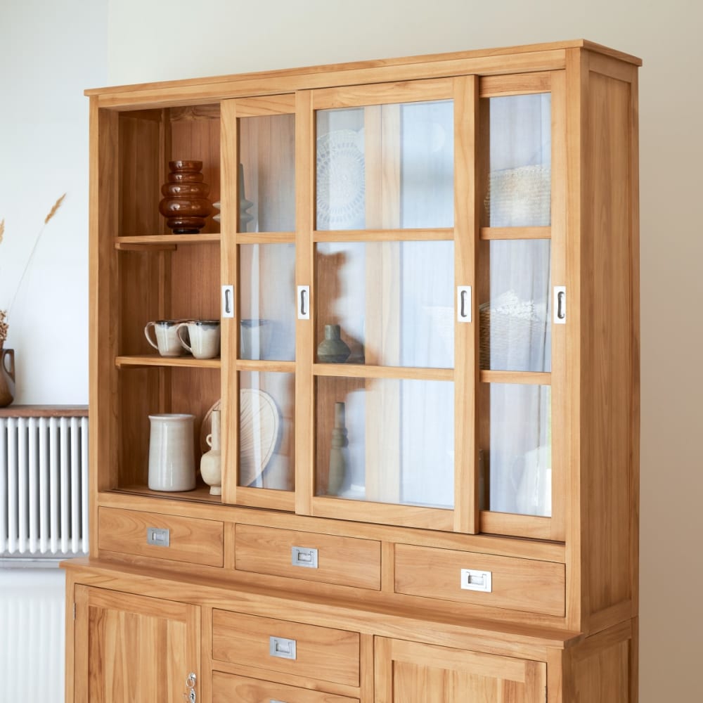 Geschirrschrank aus massivem Teakholz 160 cm - Maisons Du Monde