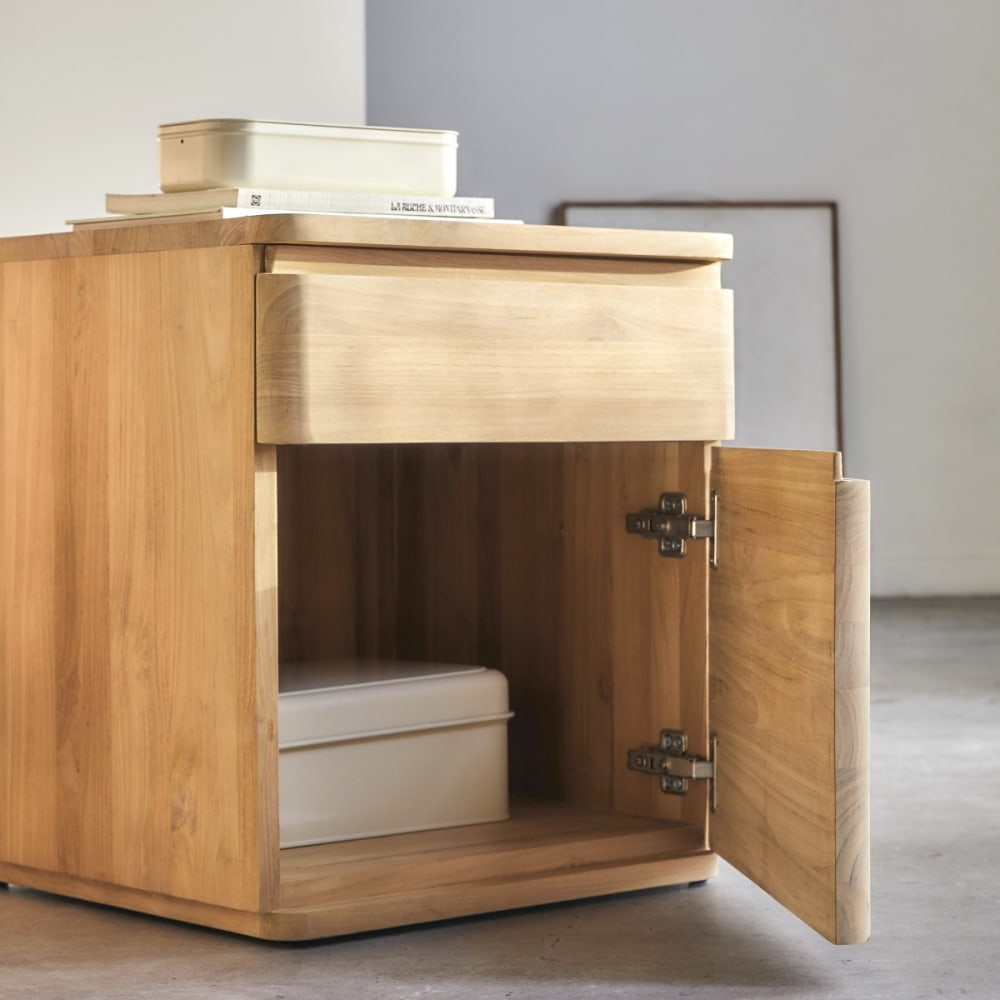 Nachttisch aus massivem Teakholz - Maisons Du Monde
