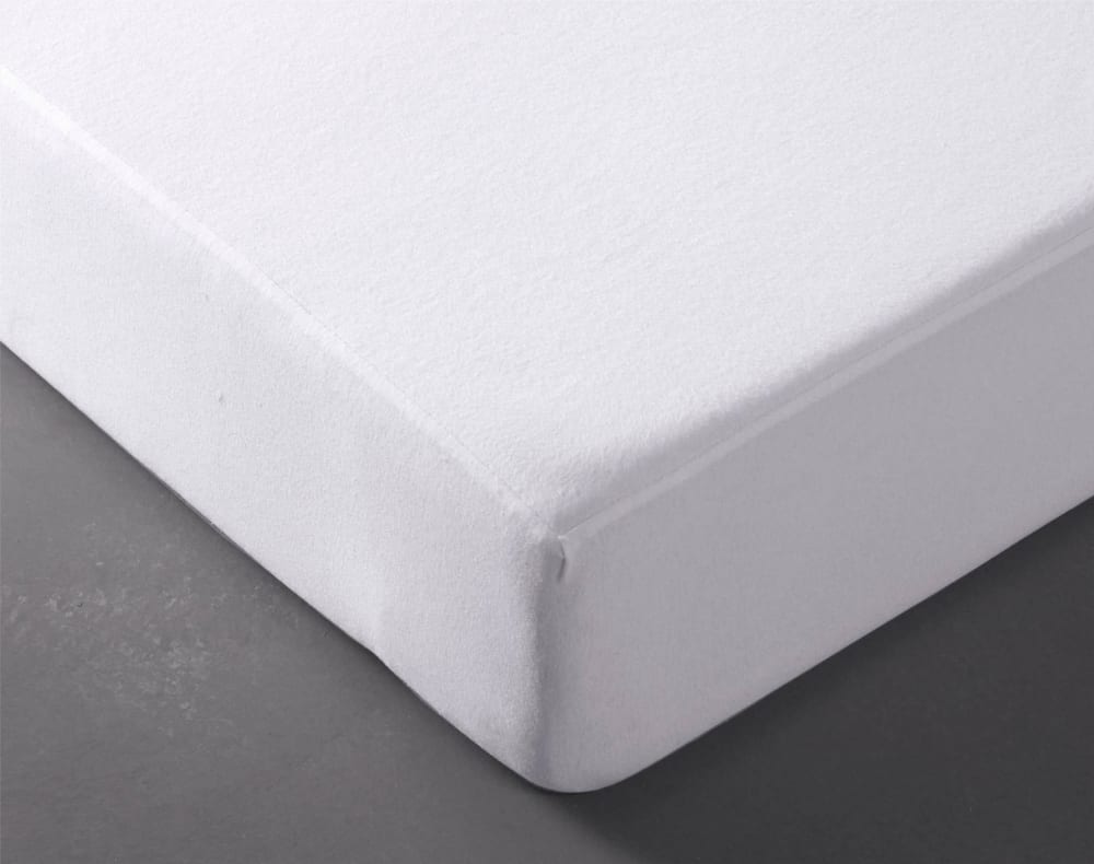 Protège matelas en coton blanc 80x190cm — vue 3