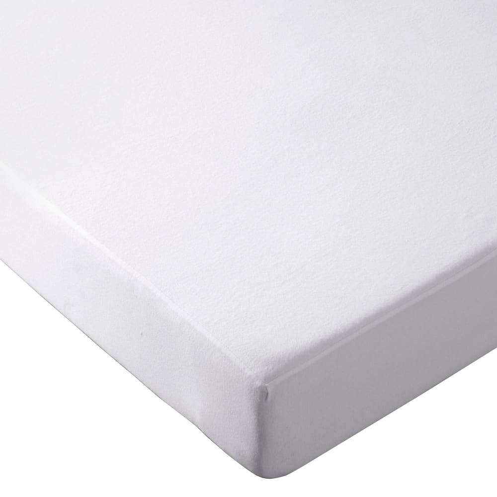 Protège matelas en coton blanc 140x190cm
