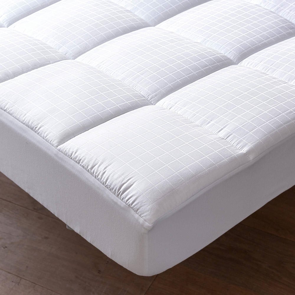 Surmatelas confort en coton blanc 180x200cm
