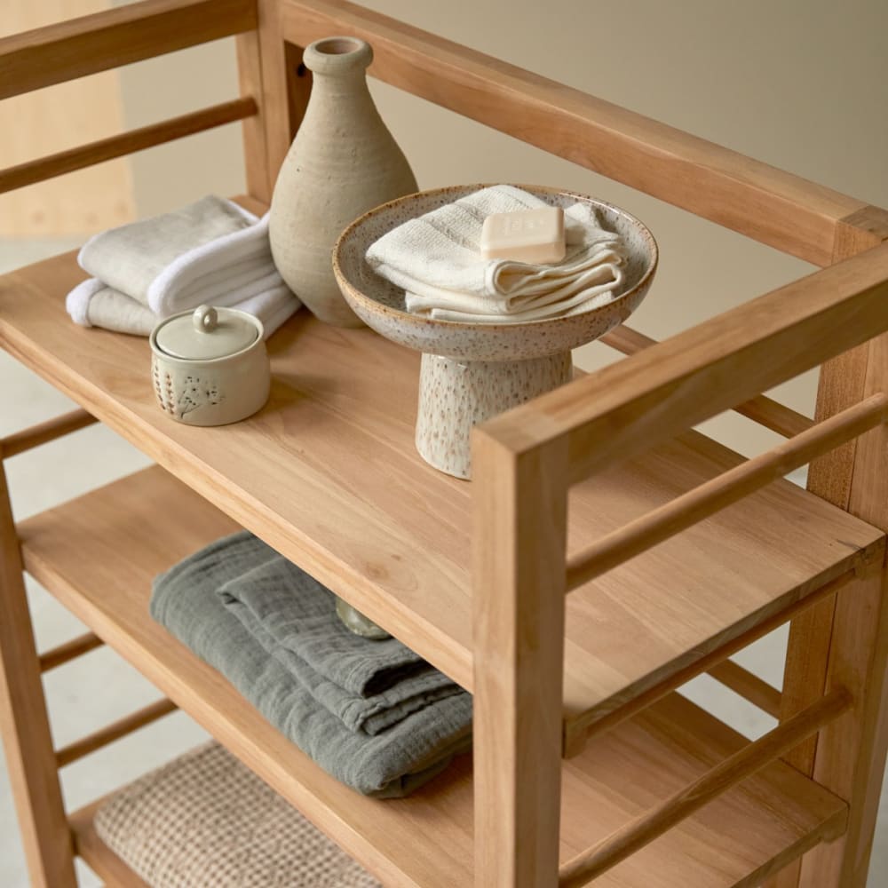 Niedriges Regal aus massivem Teakholz - Maisons Du Monde