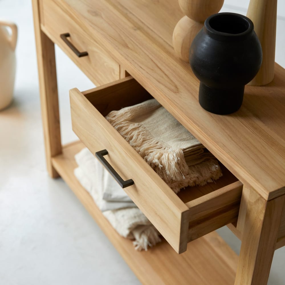 Konsole aus massivem Teakholz - Maisons Du Monde