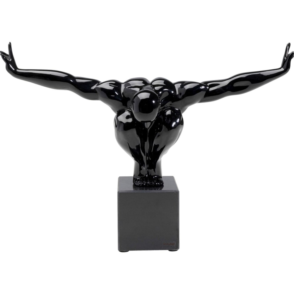 Kare Design Statuette homme en polyrésine noire 43x29