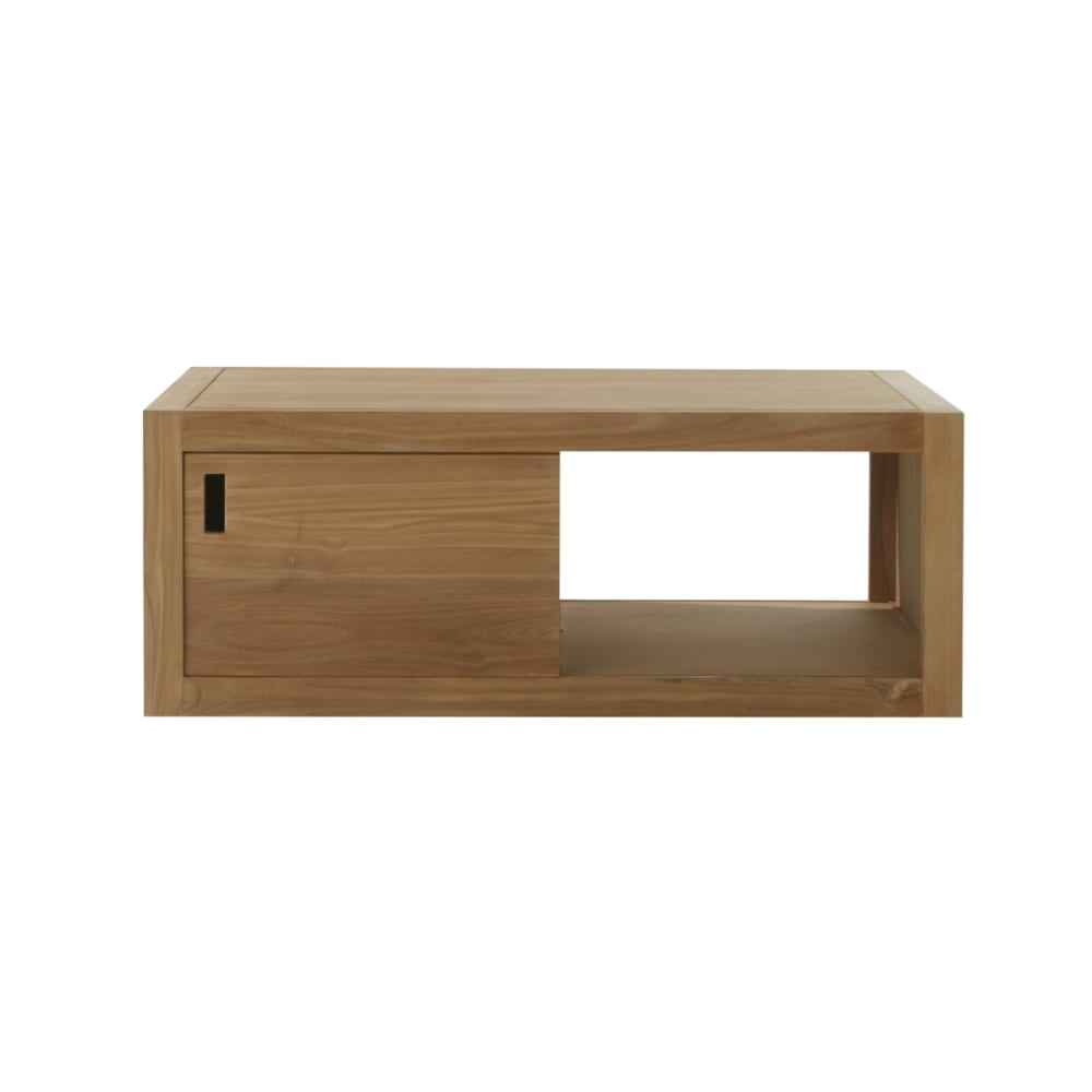 Tikamoon Couchtisch aus Teak style classic chic Beige Holz