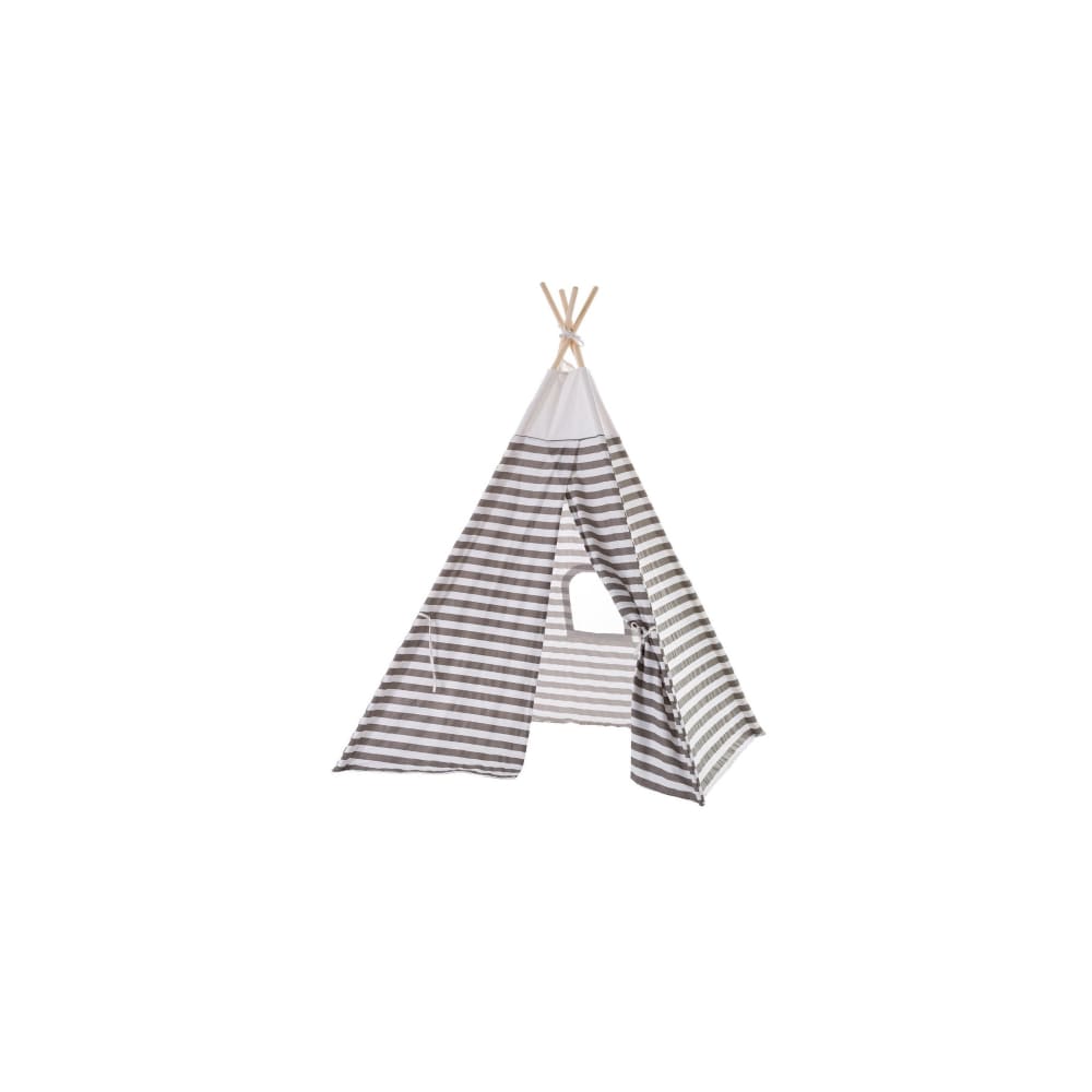 Tente de jeu pour enfant tipi gris et blanc rayures - Maisons du Monde
