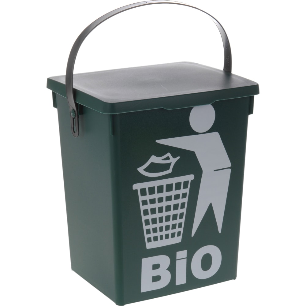 Poubelle de table / seau à compost vert 5L