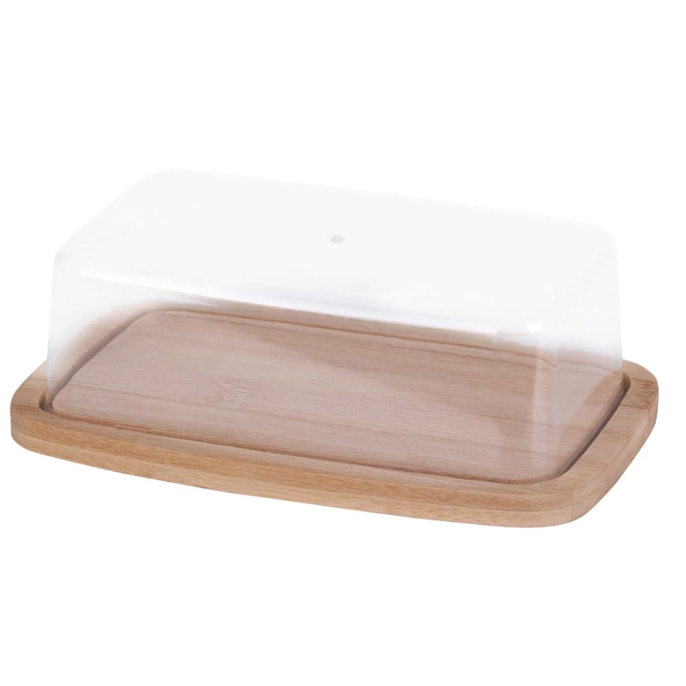 Wadiga Beurrier en bambou et plastique Marron Pvc - Poly Chlorure De Vinyle