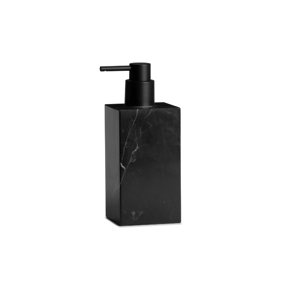 Wadiga Distributeur de savon en marbre noir - Résine