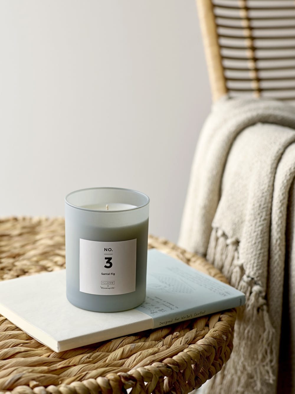 Tavolino in giacinto d'acqua beige - Bloomingville