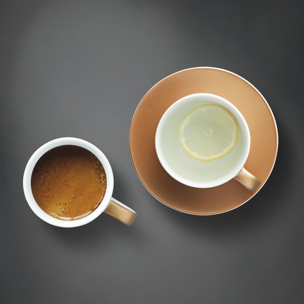Service à café et à thé 3 pièces blanc en porcelaine - Maisons du Monde