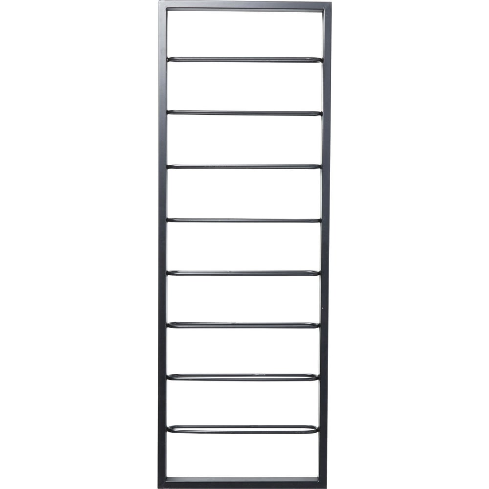 Kare Design Porte-bouteilles mural en acier h120 style industriel Noir