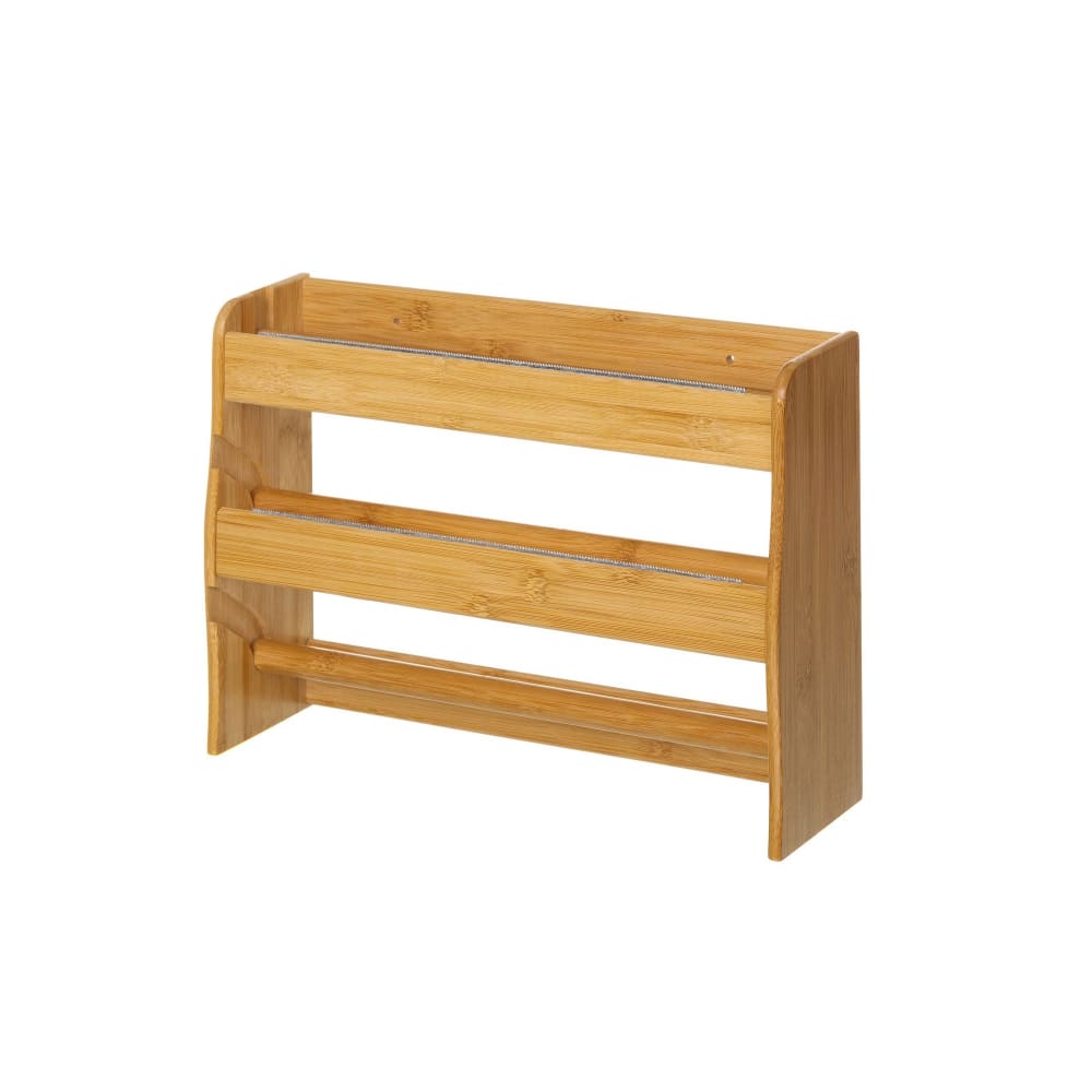 Wadiga Distributeur 3 rouleaux cuisine en bambou Marron